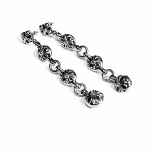 Crossball Three Drop Earring – Elegant, Bold, and Stylish Statement Jewelry