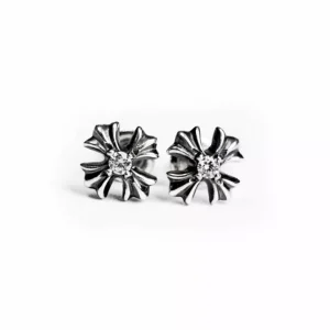 Ch Plus Stud Earrings with Diamonds – Timeless Elegance & Sparkle