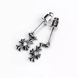 Tiny E Ch Plus Drop Earrings with Diamonds – Elegant & Timeless