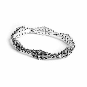Double Cross Pattern Bracelet - Unique & Bold Jewelry Design