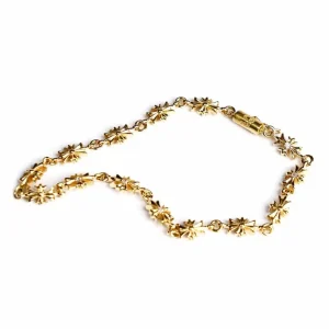 22k Gold Tiny E Ch Plus Bracelet