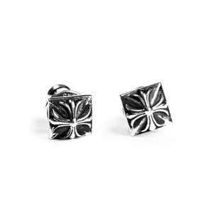 Pyramid Plus Stud Earrings – Modern Geometric Elegance & Luxury