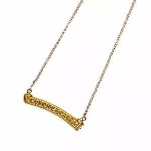 22K GOLD CH LOGO NECKLACE