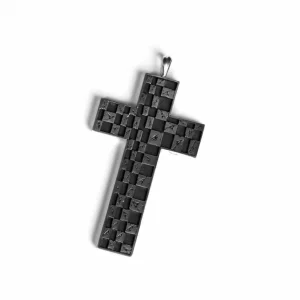 CHESSBOARD CROSS PENDANT