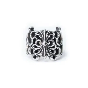 Butterfly Floral Cross Ring – Elegant & Symbolic Jewelry